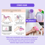 Estuche / Esterilizador / Enjuagador Para Copa ó Disco en Silicona + brocha limpiadora