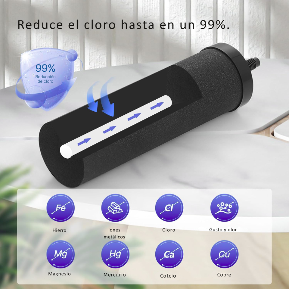 FILTRO DE AGUA EN VIDRIO - SISTEMA DE 4 ETAPAS