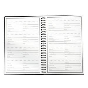 CUADERNO PLANEADOR/ORGANIZADOR DIARIO RE-UTILIZABLE (A5)