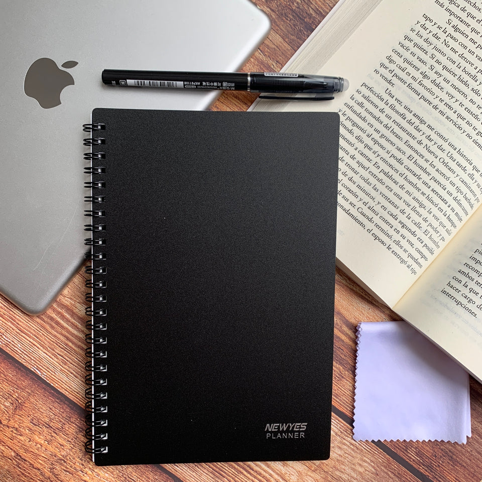 CUADERNO PLANEADOR/ORGANIZADOR DIARIO RE-UTILIZABLE (A5)